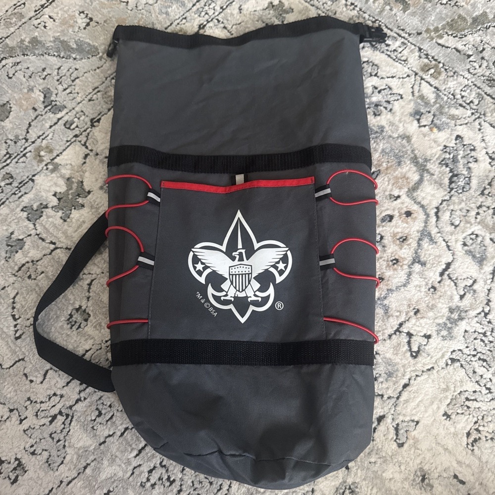 Boy Scouts of America Roll Top Duffle Backpack EUC